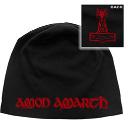 Amon Amarth Unisex Beanie Hat: Hammer (Back Print)