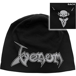 Venom Unisex Beanie Hat: Black Metal (Back Print)