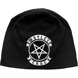 Motley Crue Unisex Beanie Hat: Pentagram