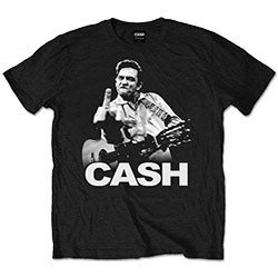Johnny Cash Unisex T-Shirt: Finger