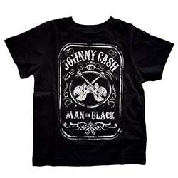 Johnny Cash Kids Toddler T-Shirt: Man In Black