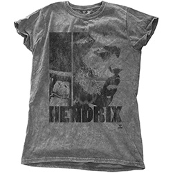 Jimi Hendrix Ladies T-Shirt: Let Me Live (Snow Wash)