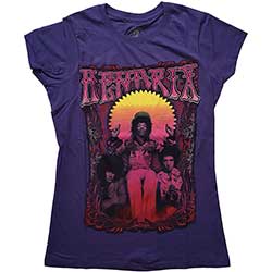 Jimi Hendrix Ladies T-Shirt: Karl Ferris Wheel
