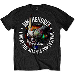 Jimi Hendrix Unisex T-Shirt: Atlanta Pop Festival 1970