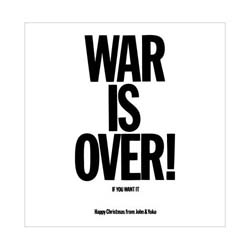 John Lennon Greetings Card: War is Over