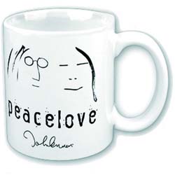 John Lennon Boxed Standard Mug: Peace & Love