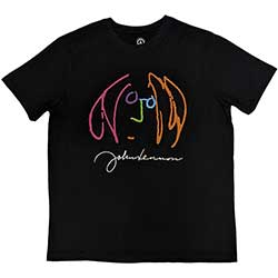 John Lennon Unisex T-Shirt: Self Portrait Full Colour