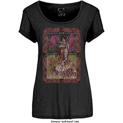 Janis Joplin Ladies T-Shirt: Avalon Ballroom '67 (Soft Hand Inks)