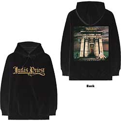 Judas Priest Unisex Pullover Hoodie: Sin After Sin Logo & Album Cover (Back Print)