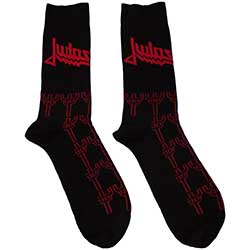 Judas Priest Unisex Ankle Socks: Trident Pattern (UK Size 7 - 11)