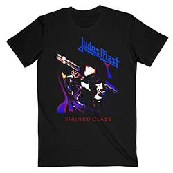 Judas Priest Unisex T-Shirt: Stained Class Purple Mixer
