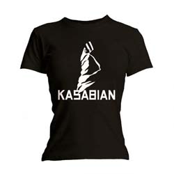 Kasabian Ladies T-Shirt: Ultra Black (Skinny Fit)