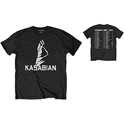 Kasabian Unisex T-Shirt: Ultra Face 2004 Tour (Back Print)