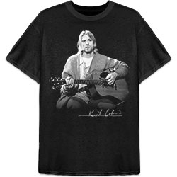 Kurt Cobain Unisex T-Shirt: Guitar Live Photo