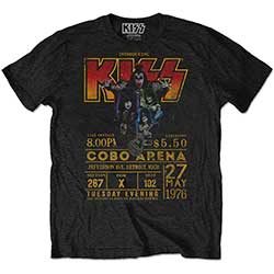 KISS Unisex T-Shirt: Cobo Arena '76 (Eco-Friendly)