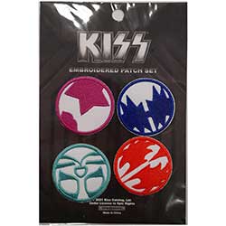 KISS Woven Patch Set: 4 x Mini Icons