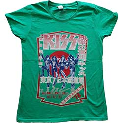 KISS Ladies T-Shirt: Destroyer Tour '78