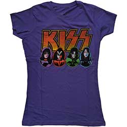 KISS Ladies T-Shirt: Logo, Faces & Icons
