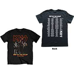 KISS Unisex T-Shirt: End Of The Road Tour (Back Print)