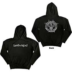 Lamb Of God Unisex Pullover Hoodie: Skeleton Eagle (Back Print)