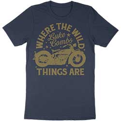 Luke Combs Unisex T-Shirt: Tour '23 Where The Wild Things Are (Ex-Tour)