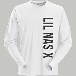 Lil Nas X Unisex Long Sleeved T-Shirt: Vertical Text