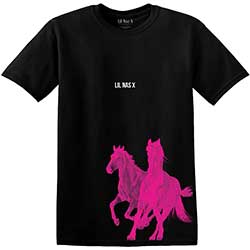 Lil Nas X Unisex T-Shirt: Pink Horses