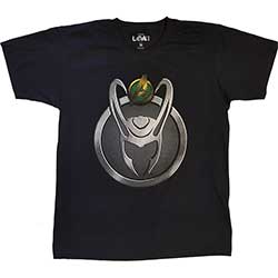 Marvel Comics Unisex T-Shirt: Loki Symbol