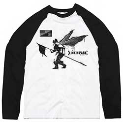 Linkin Park Unisex Raglan T-Shirt: Street Soldier