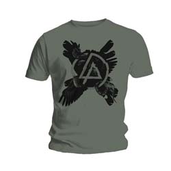Linkin Park Unisex T-Shirt: Cross Feathers (X-Large)