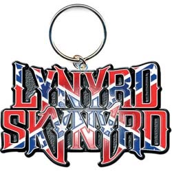 Lynyrd Skynyrd Keychain: Flag Logo (Enamel In-fill)