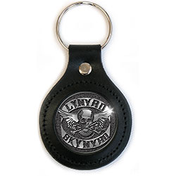 Lynyrd Skynyrd Keychain: Biker Logo (Leather Fob)
