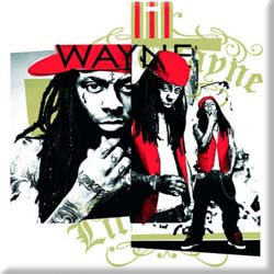 Lil Wayne Fridge Magnet: Red Cap Montage