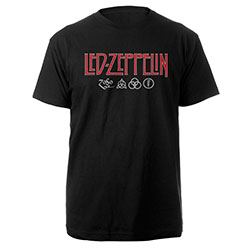 Led Zeppelin Unisex T-Shirt: Logo & Symbols