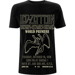 Led Zeppelin Unisex T-Shirt: TSRTS World Premier