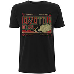 Led Zeppelin Unisex T-Shirt: Zeppelin & Smoke