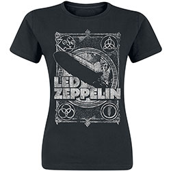 Led Zeppelin Ladies T-Shirt: Vintage Print LZ1