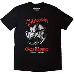Maneskin Unisex T-Shirt: Live At Circo Massimo 2022 Poster (Ex-Tour)
