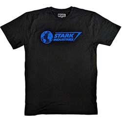 Marvel Comics Unisex T-Shirt: Stark Industries Blue