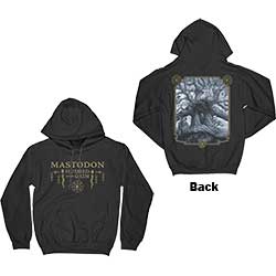Mastodon Unisex Pullover Hoodie: Hushed & Grim Cover (Back Print)