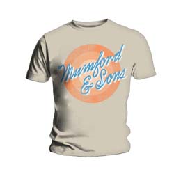 Mumford & Sons Unisex T-Shirt: Sun Script (Small)