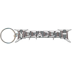 Megadeth Keychain: Grey Logo (Die-cast Relief)