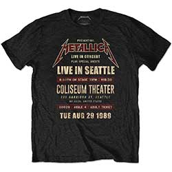 Metallica Unisex T-Shirt: Seattle '89 (Eco-Friendly)