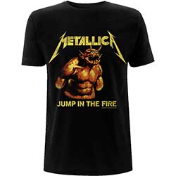 Metallica Unisex T-Shirt: Jump In The Fire Vintage