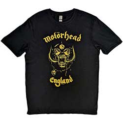 Motorhead Unisex T-Shirt: England Classic Gold