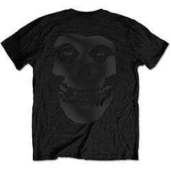 Misfits Unisex T-Shirt: Tonal Fiend Skull (Back Print Only)