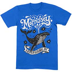 Morrissey Unisex T-Shirt: Never Giving In/Whale