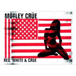 Motley Crue Postcard: Red & White (Standard)