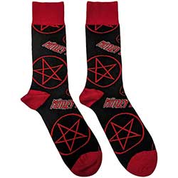 Motley Crue Unisex Ankle Socks: Logos & Pentagrams (UK Size 7 - 11)