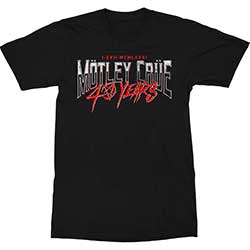 Motley Crue Unisex T-Shirt: 40 Years